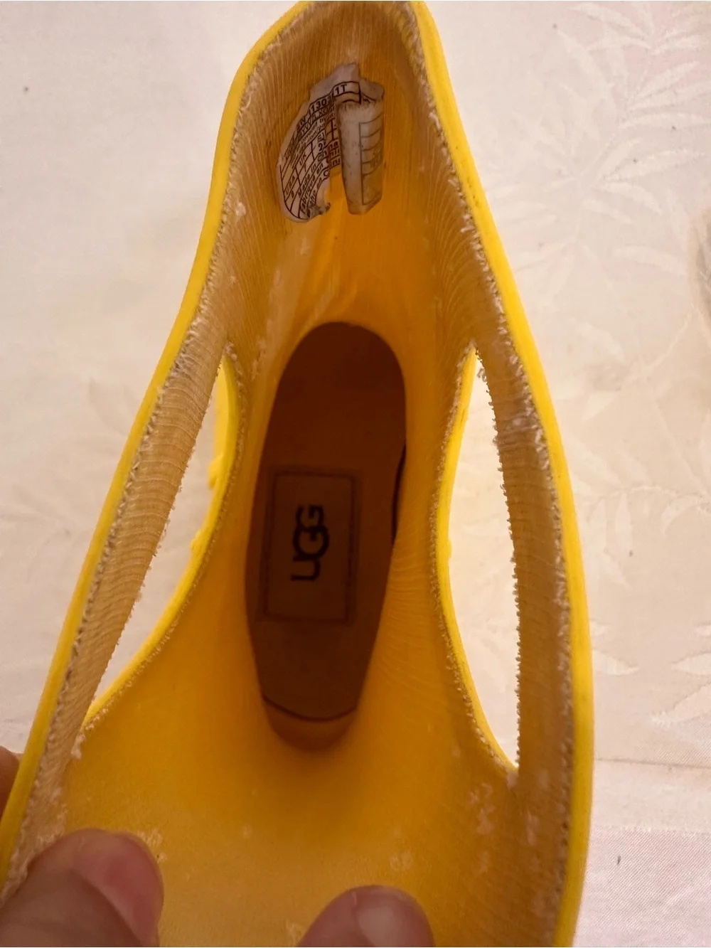 UGG Kids Yellow Rain Boots